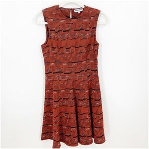 Opening Ceremony Geometric Print Fit and Flare Dress Sz 4 ASO TV